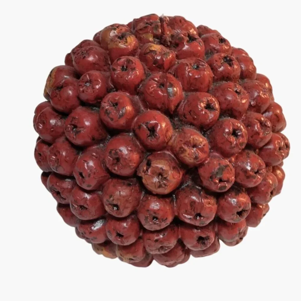 Red Cranberry Shape Candle Set Thanksgiving Holiday Berry Look lot 2